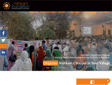 Tablet Screenshot of nishkamfoundation.org